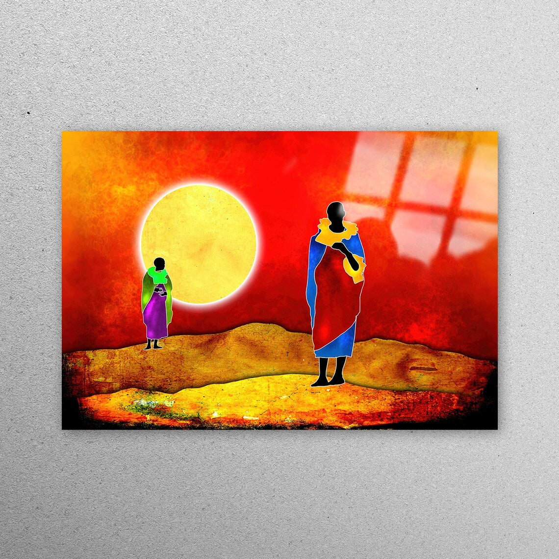 Two African Men Acrylic Glass Print Tempered Glass Wall Art 100% Made in Australia Ready to Hang