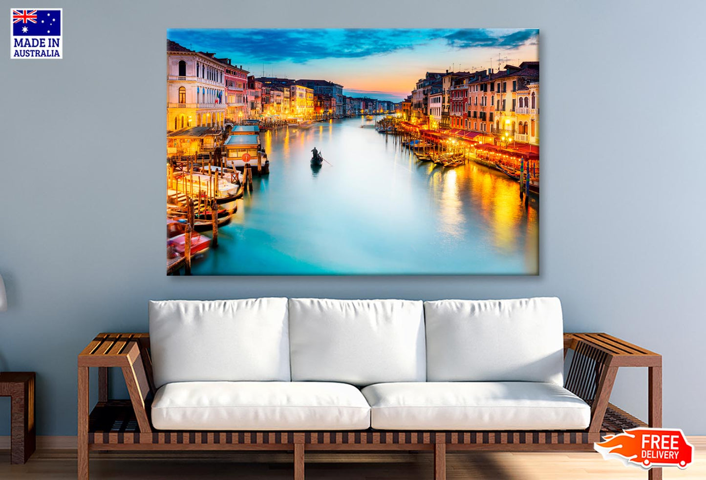 Venice, Canal Grande - Italy View Wall Art Decor 100% Australian Made