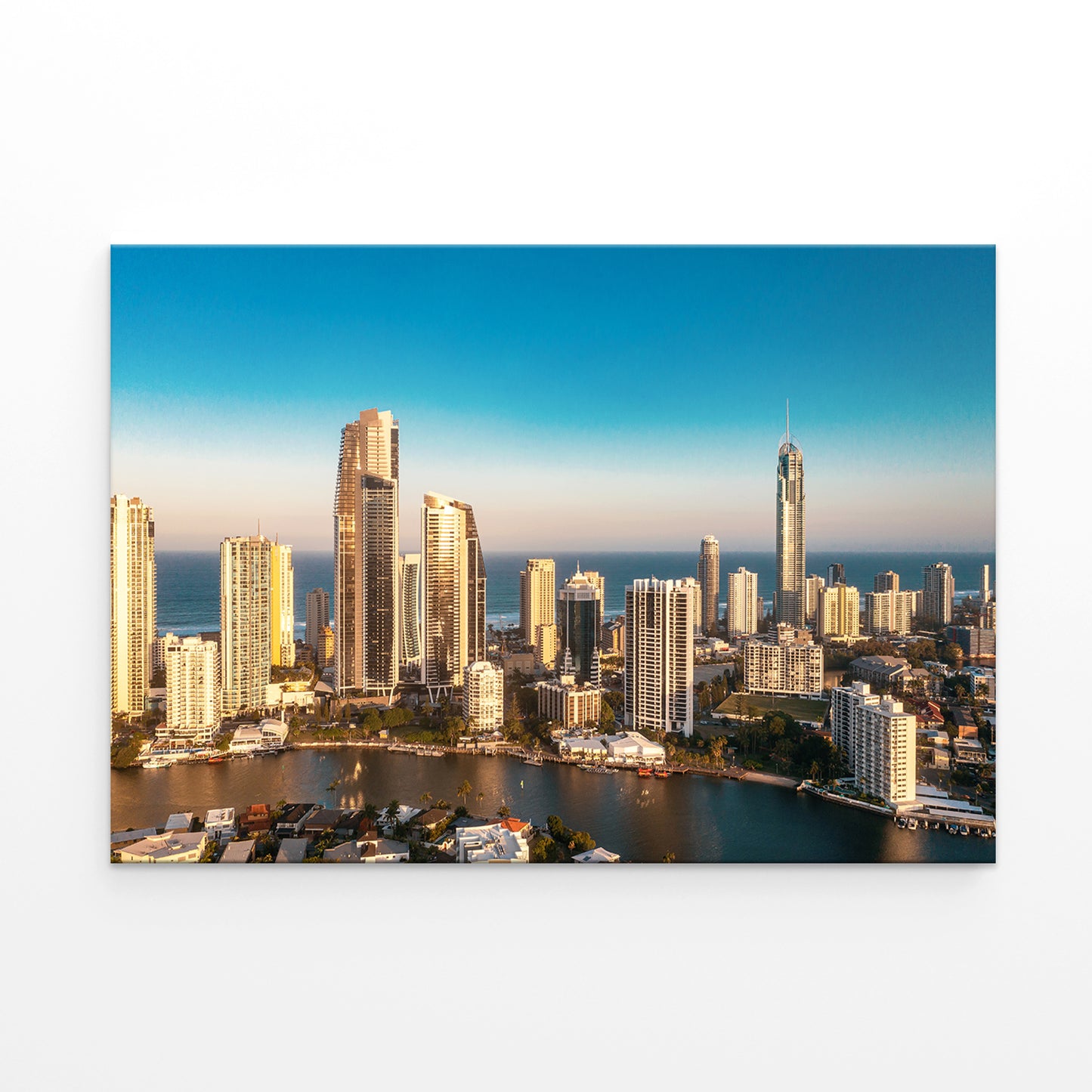 Gold Coast Queensland Surfers Paradise Modern Skyline Wall Art Decor 100% Australian Made
