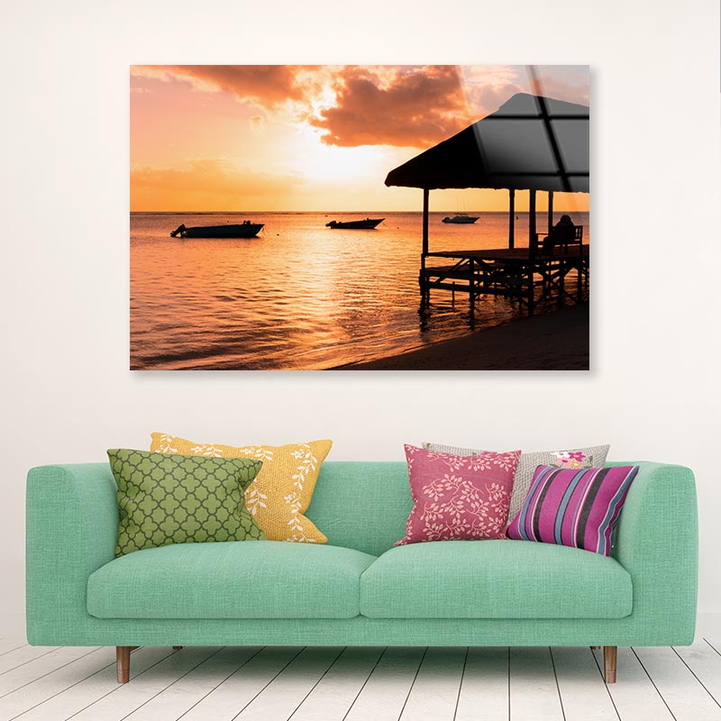 Remote Paradise Beach Acrylic Glass Print Tempered Glass Wall Art 100% Made in Australia Ready to Hang