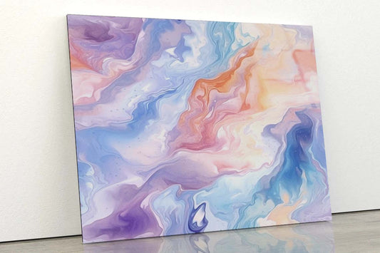 Swirly Colorful Painting Acrylic Glass Print Tempered Glass Wall Art 100% Made in Australia Ready to Hang