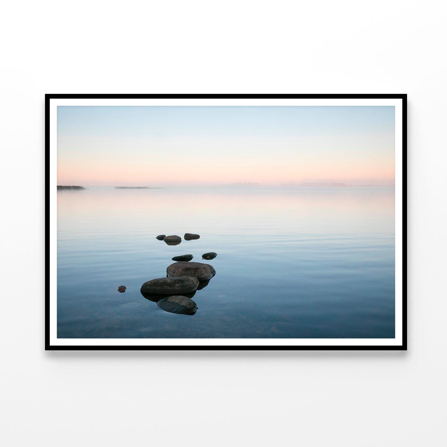 Beautiful Sea Bay Scenery with the Row of Stones Home Decor Premium Quality Poster Print Choose Your Sizes