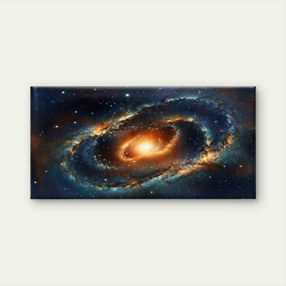 Cosmic Spiral Galaxy Space Nebula Wall Art Canvas Office Home Framed 120x60cm