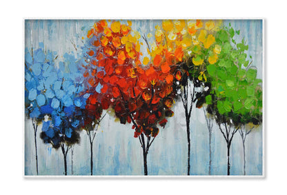 Romantic Colorful Heart-Shaped Tree Wall Art Limited Edition High Quality Print