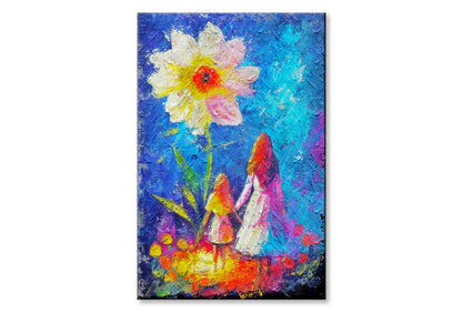 Glowing Flower, Little Girl and Woman Mom – Fairytale Wall Art Limited Edition High Quality Print