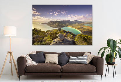 Wineglass Bay Tasmania Mt Amos View Wall Art Decor 100% Australian Made