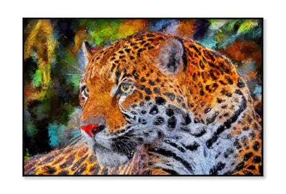 Modern Painting of Jaguar Wall Art Limited Edition High Quality Print