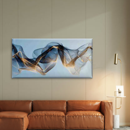Abstract Paintings, Flowing Wall Art Canvas Office Home Room Framed 120x60cm