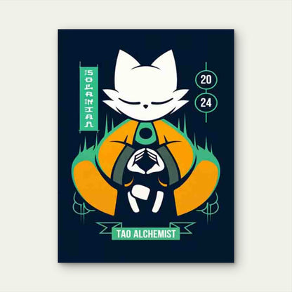 Tao Alchemist Art Modern Retro 60x90cm Metal Print Ready to Hang - Bella Home Decor