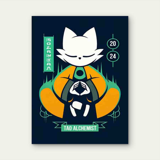 Tao Alchemist Art Modern Retro 40x60cm Metal Print Ready to Hang