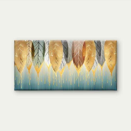 Colorful Modern Leaf Wall Art Canvas Office Home Room Framed 120x60cm