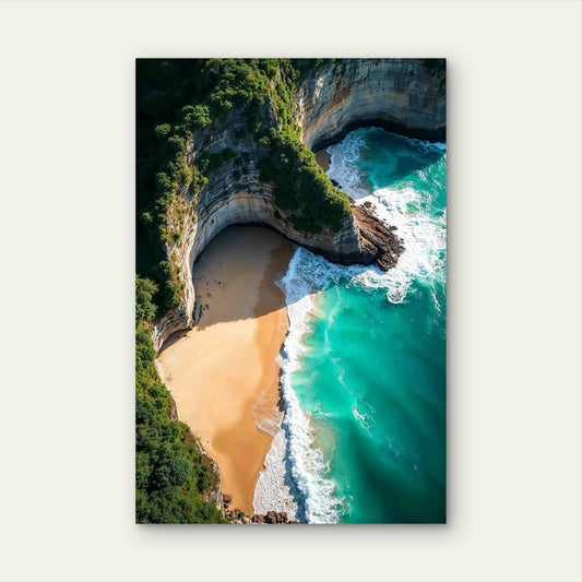 Beautiful Nature Aerial View 40x60cm Metal Print Ready to Hang
