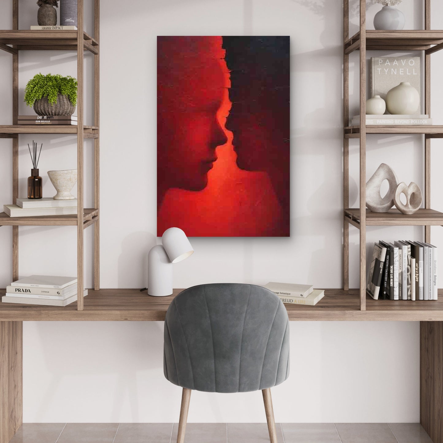 Modern Surreal Figurative 60x90cm Metal Print Ready to Hang - Bella Home Decor