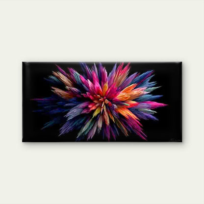 Explosion of Vibrant Colors Wall Art Canvas Office Home Room Framed 120x60cm - Bella Home Decor