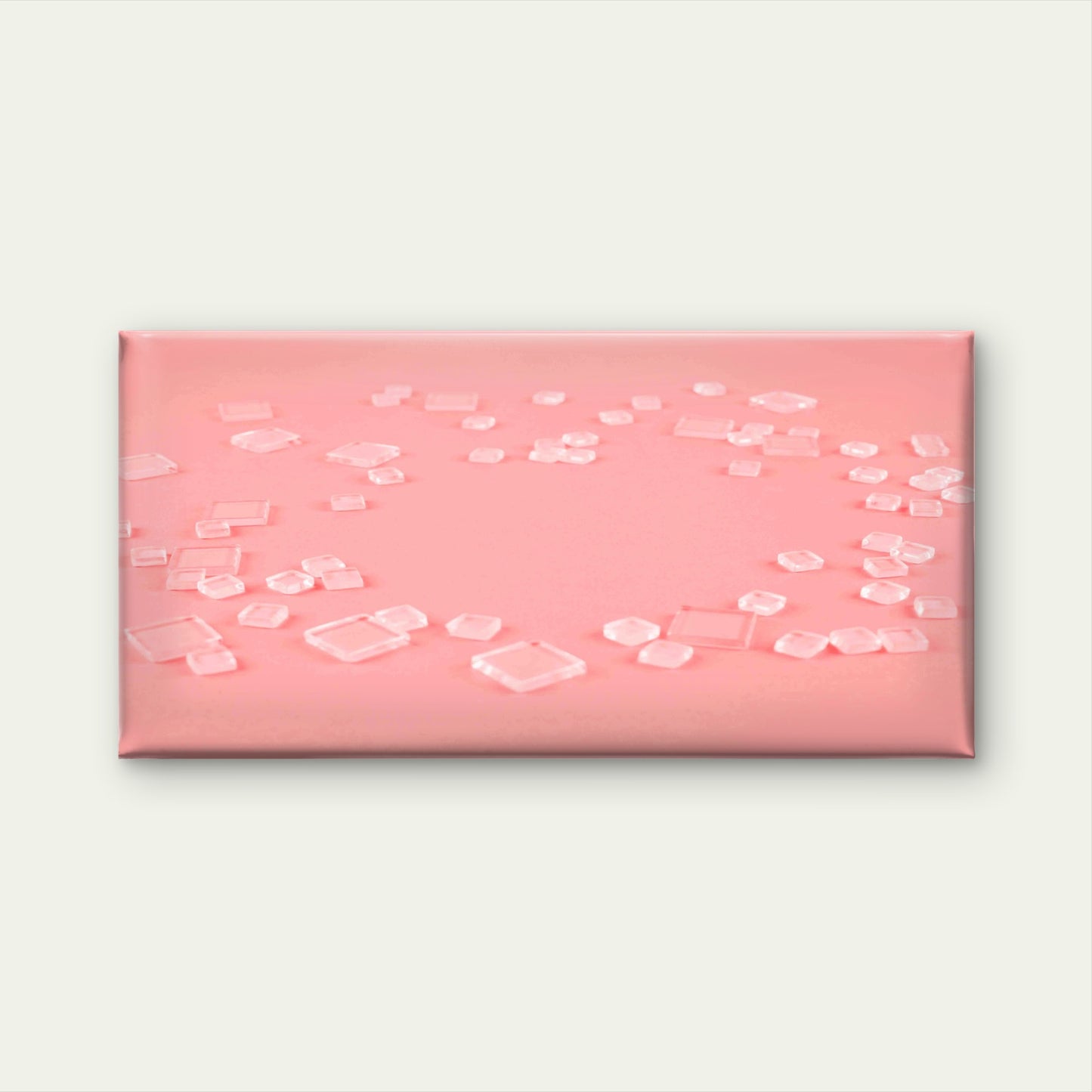 Ice Cubes Pattern Wall Art Canvas Office Home Room Framed 120x60cm