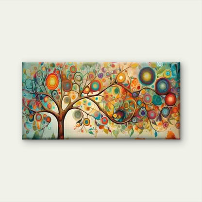 Abstract Tree of Life Wall Art Canvas Office Home Room Framed 120x60cm - Bella Home Decor