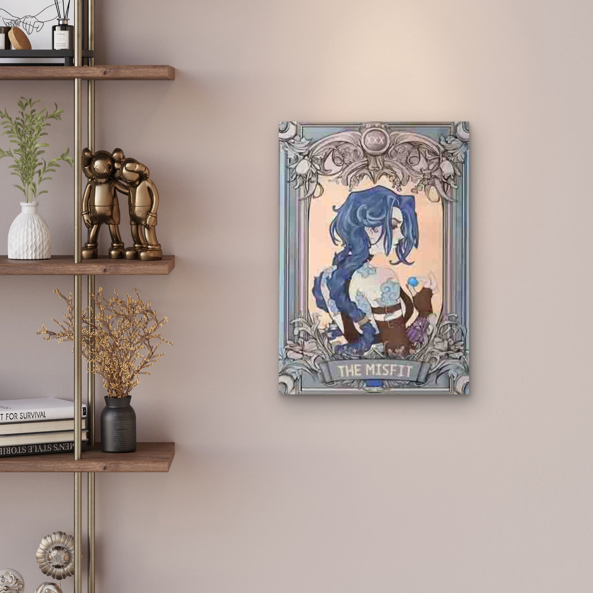 Misfit Character Portrait Metal Print Ready to Hang - Bella Home Decor