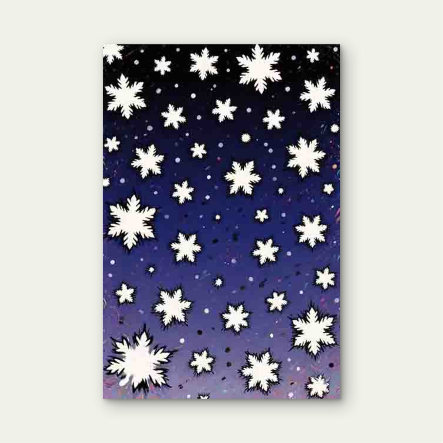 Snowflake - Patterned Abstract 60x90cm Metal Print Ready to Hang - Bella Home Decor