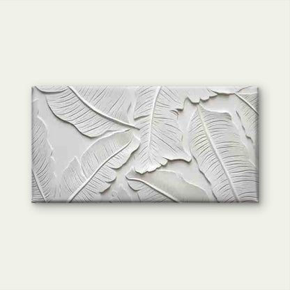 White Flowers on Gray Backdrop Wall Art Canvas Office Home Room Framed 120x60cm