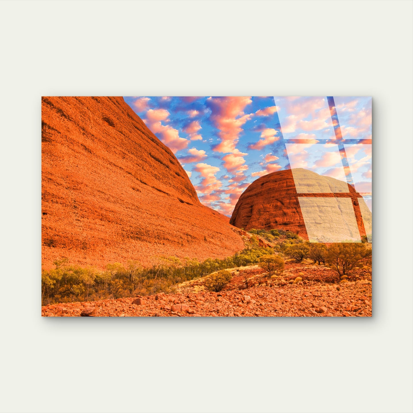 Uluru Kata Tjuta National Park Sky Acrylic Glass Printing Wall Art Australian Made Quality