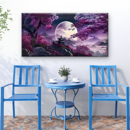 Abstract Japanese Landscape Wall Art Canvas Office Home Room Framed 120x60cm