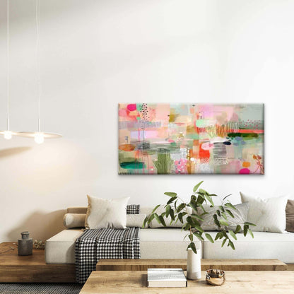 Abstract Geometric Designs Wall Art Canvas Office Home Room Framed 120x60cm - Bella Home Decor
