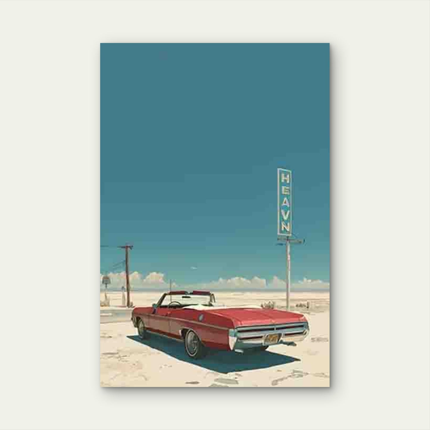 Heaven Drive 60x90cm Metal Print Ready to Hang