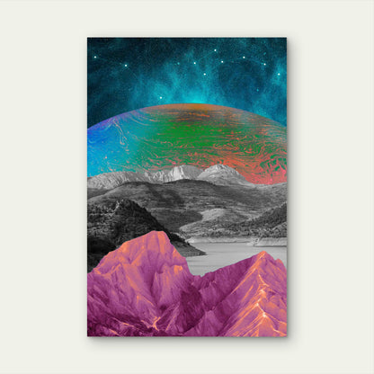 Surreal Landscape Composition 60x90cm Metal Print Ready to Hang