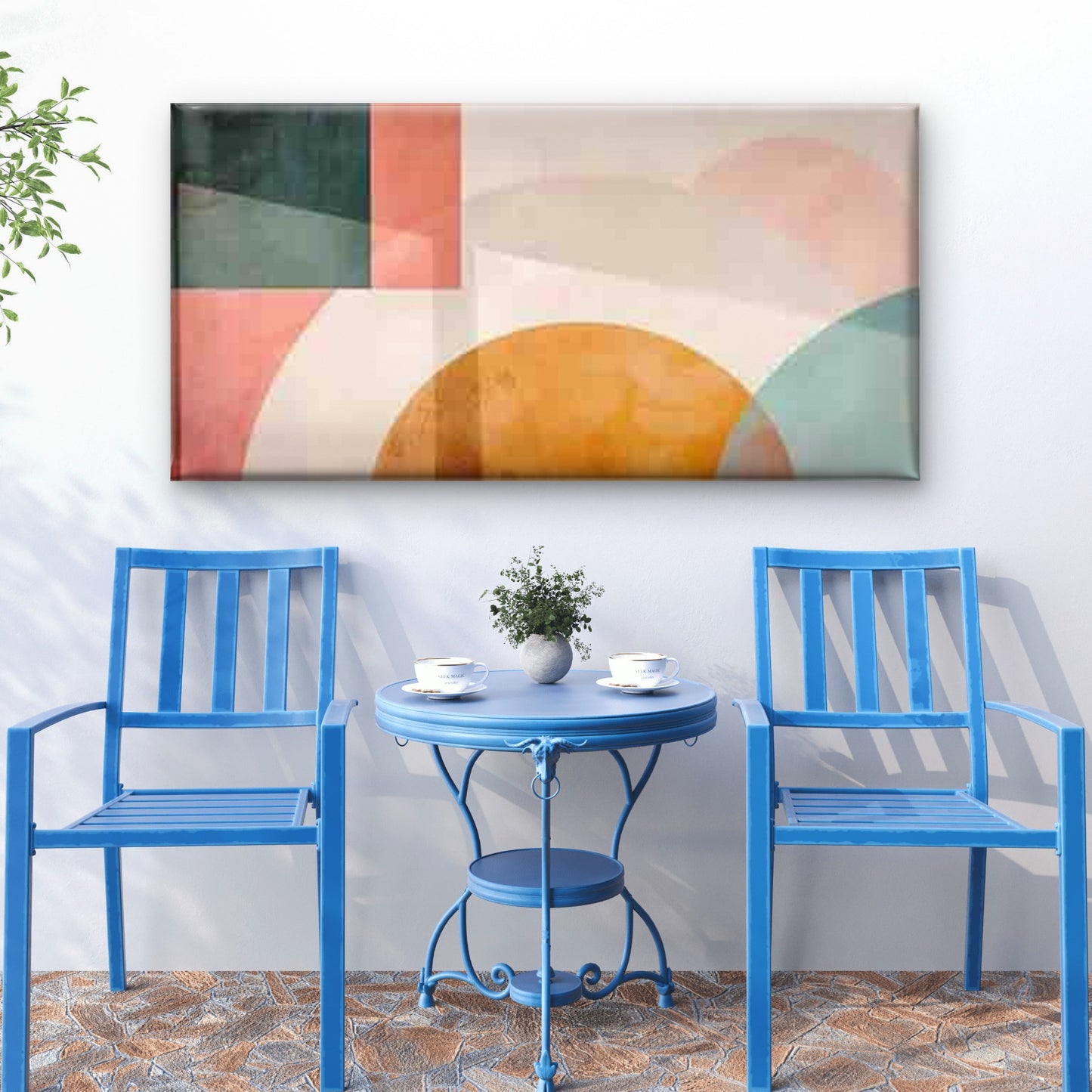 Modern Abstract Wall Art Canvas Office Home Room Framed 120x60cm