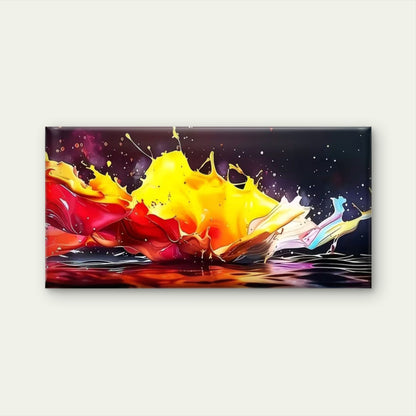 Dynamic Liquid Color Burst Wall Art Canvas Office Home Room Framed 120x60cm