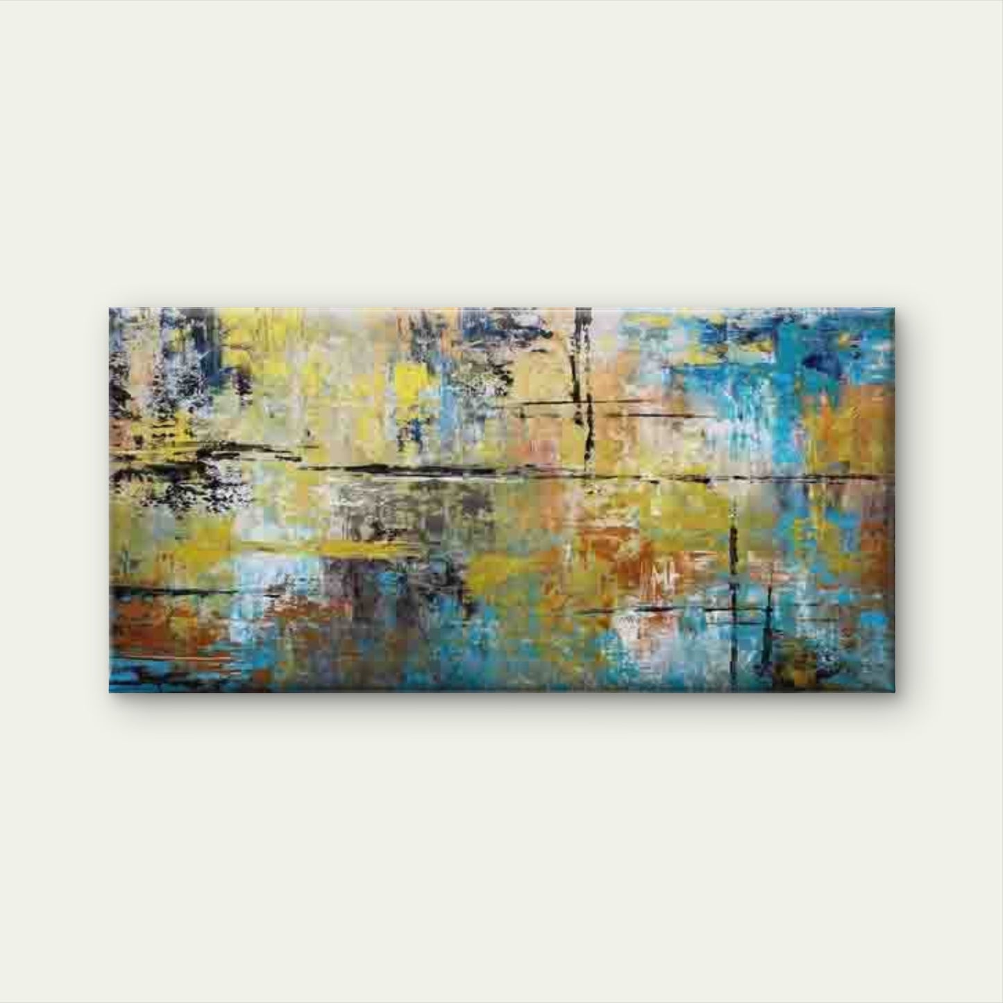 Modern Abstract Textured Wall Art Canvas Office Home Room Framed 120x60cm