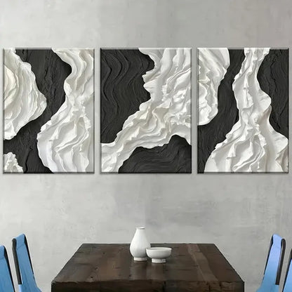 3pcs Modern Abstract Geometric Light Luxury Art Wall Art Canvas Unframed - High Quality Print 100% Australian Made Wall Canvas