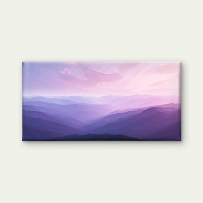 Misty Mountain Valley Wall Art Canvas Office Home Room Framed 120x60cm