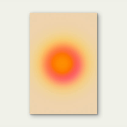 Artistic Representation of an Aura 60x90cm Metal Print Ready to Hang