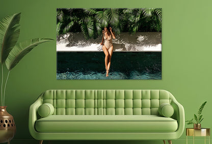 Relaxing by the Spa Poolside Wall Art Decor 100% Australian Made