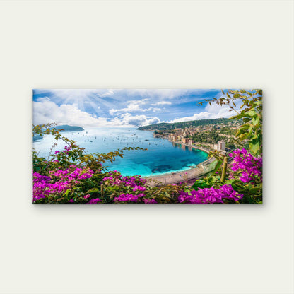Coastal Bay Landscape Wall Art Canvas Office Home Room Framed 120x60cm