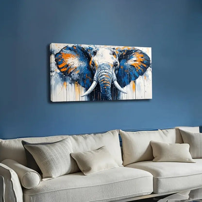 Inspiring Elephant Deco Modern Wall Art Canvas Office Home Room Framed 120x60cm - Bella Home Decor