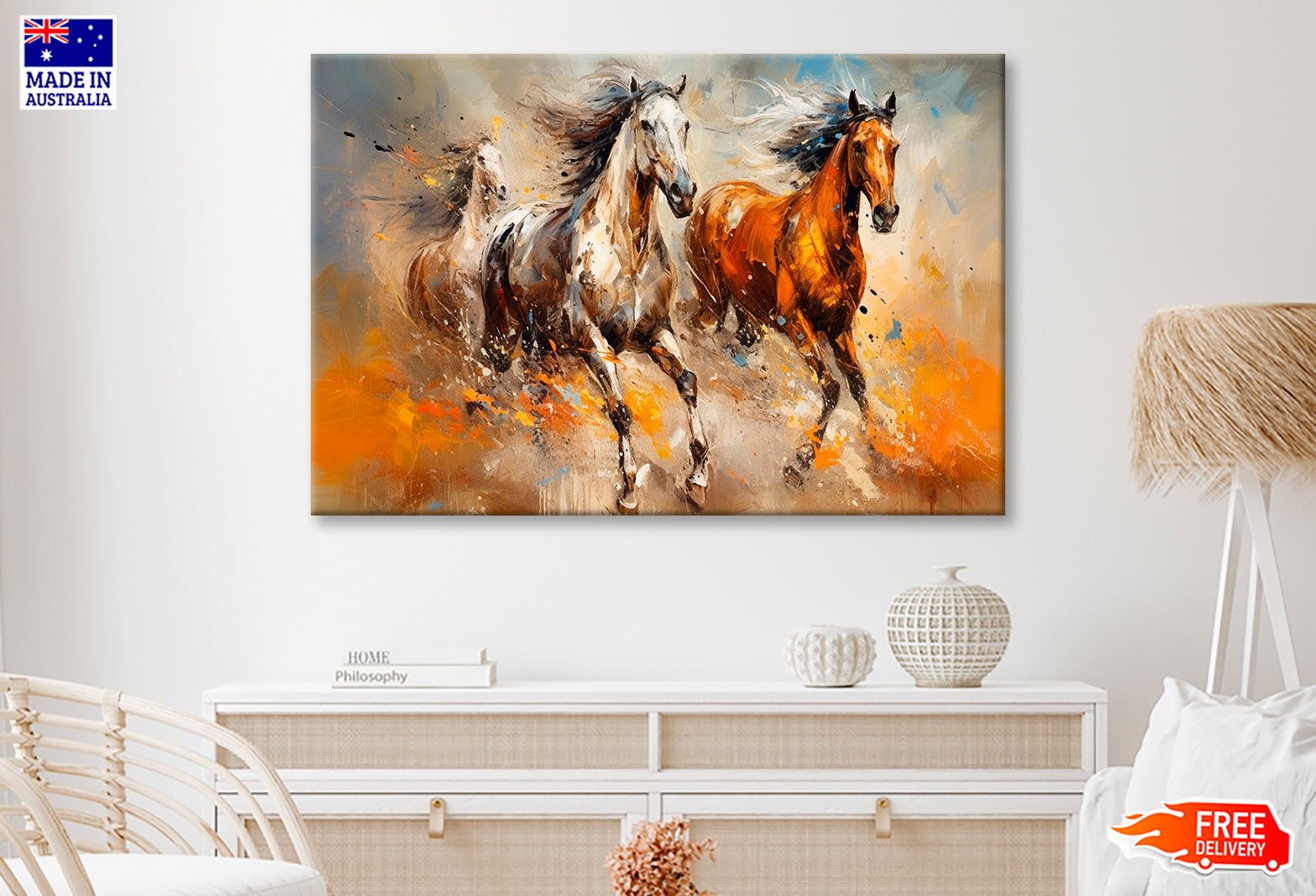 Modern Horse Oil Painting Wall Art Limited Edition High Quality Print