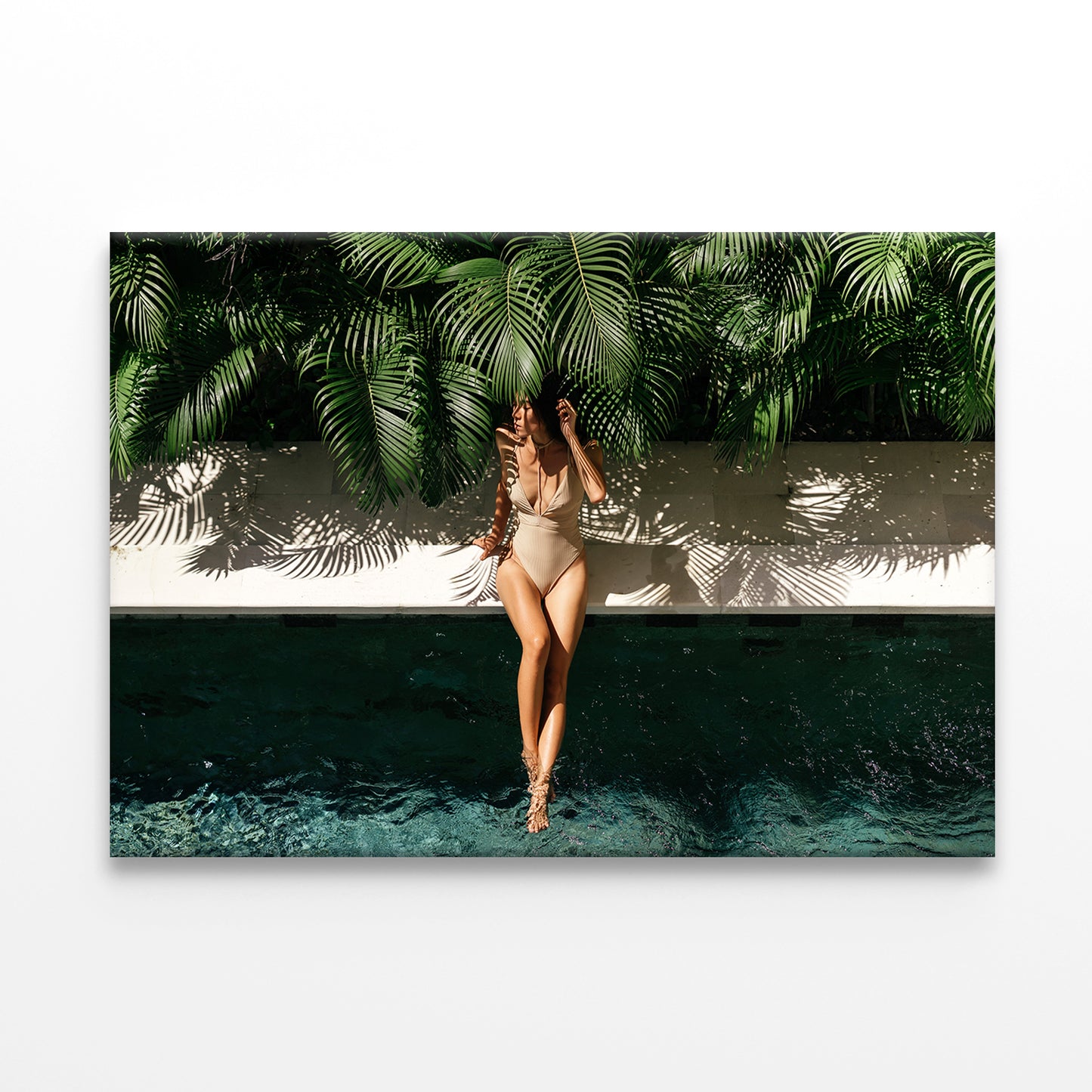 Relaxing by the Spa Poolside Wall Art Decor 100% Australian Made