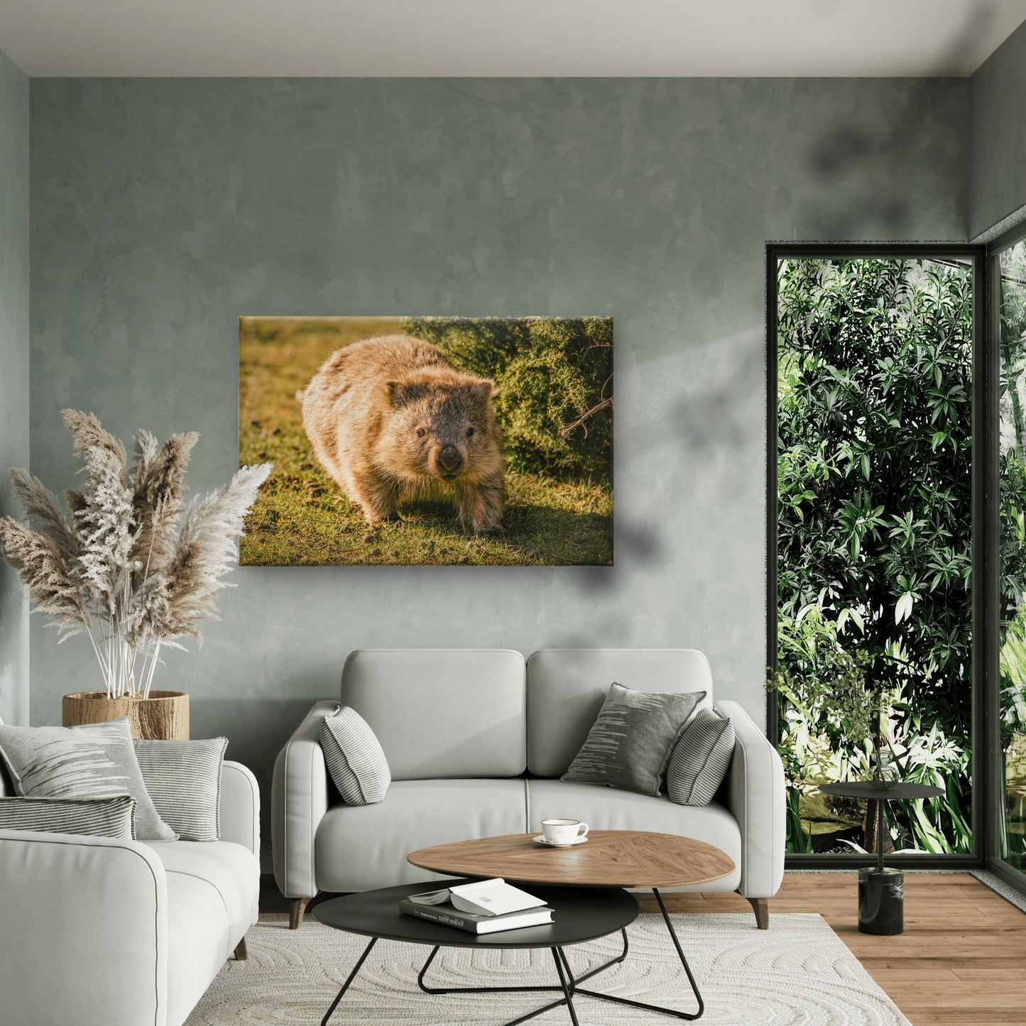 Wombat Maria Island Tasmania Wall Art Decor 100% Australian Made