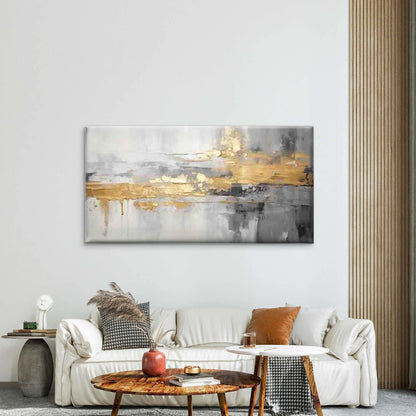 Modern Abstract with Accent Wall Art Canvas Office Home Room Framed 120x60cm