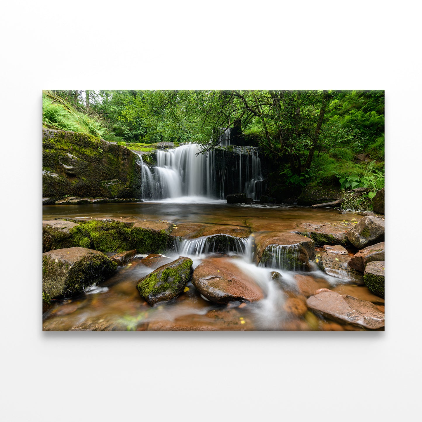 Brecon Beacons Waterfall View  Wall Art Decor 100% Australian Made