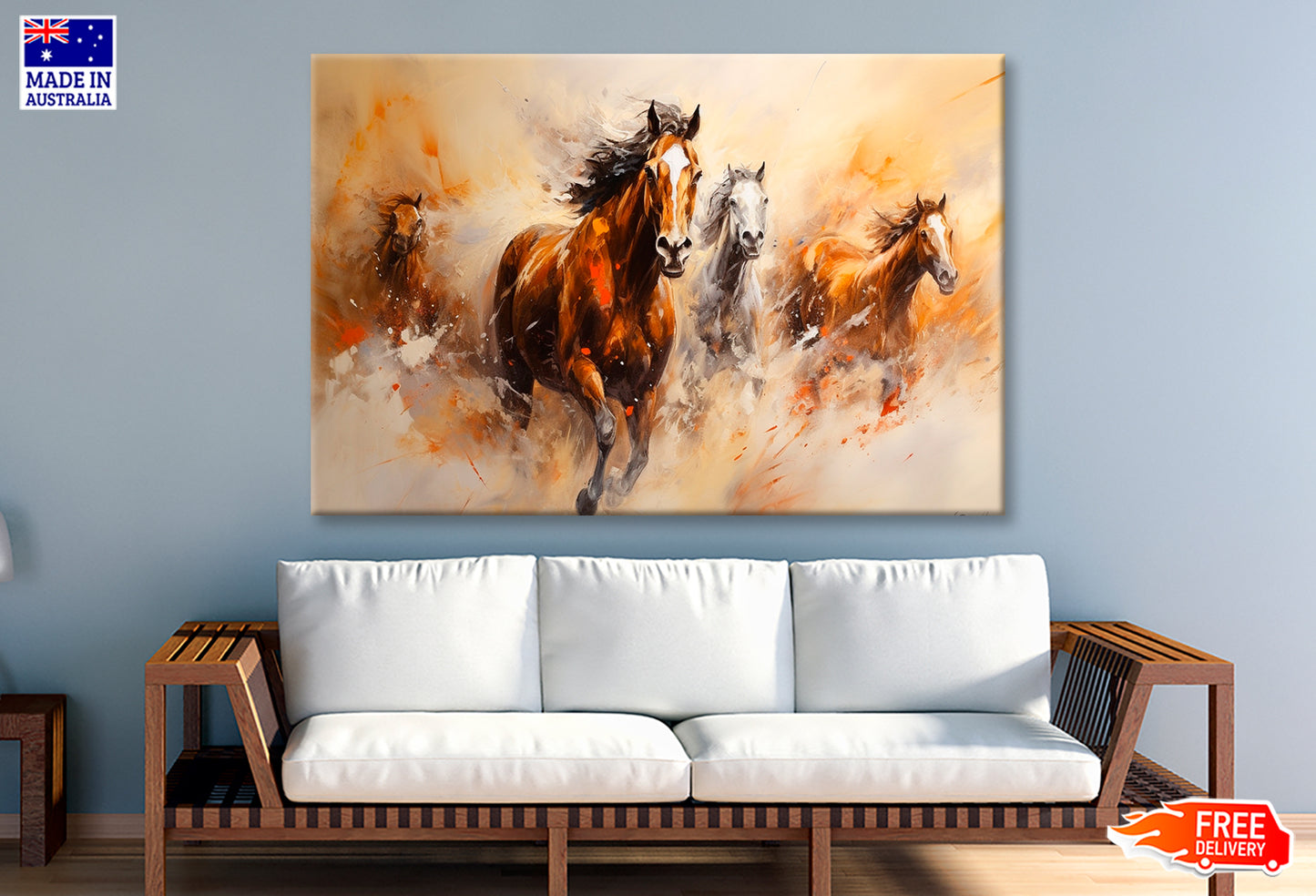 Abstract Horse Oil Painting Wall Art Limited Edition High Quality Print