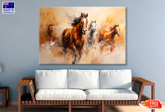 Abstract Horse Oil Painting Wall Art Limited Edition High Quality Print