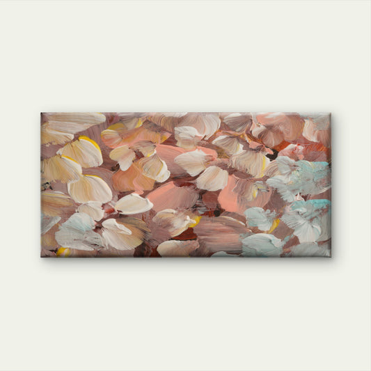 Blush Pink Pastel Palette Wall Art Canvas Office Home Room Framed 120x60cm