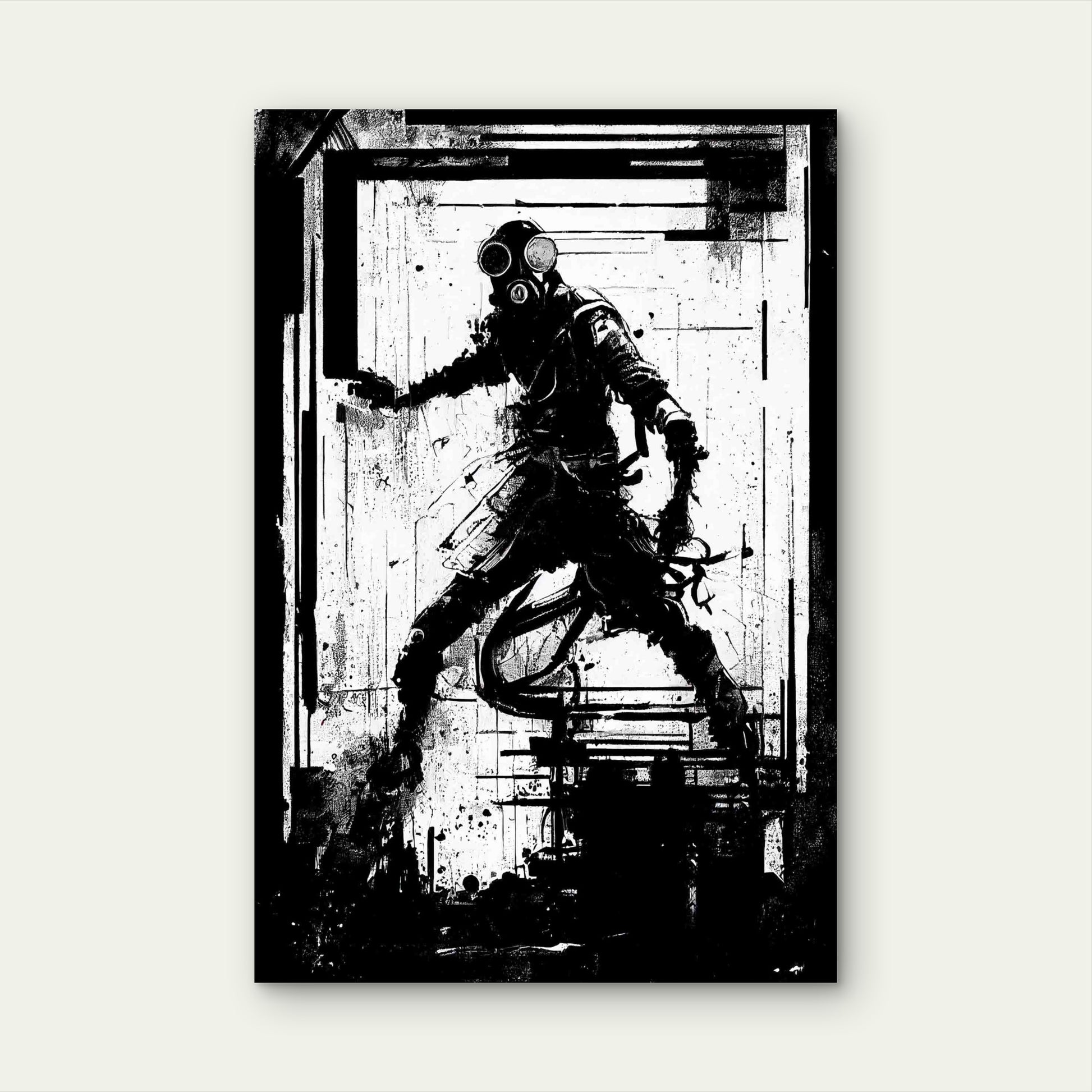 The Post-Apocalyptic Stalker Survivor Metal Print Ready to Hang - Bella Home Decor