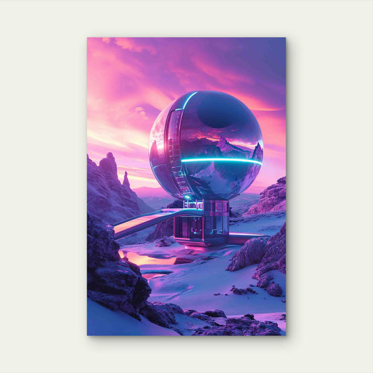Fantasy Scene With Surreal Elements 60x90cm Metal Print Ready to Hang