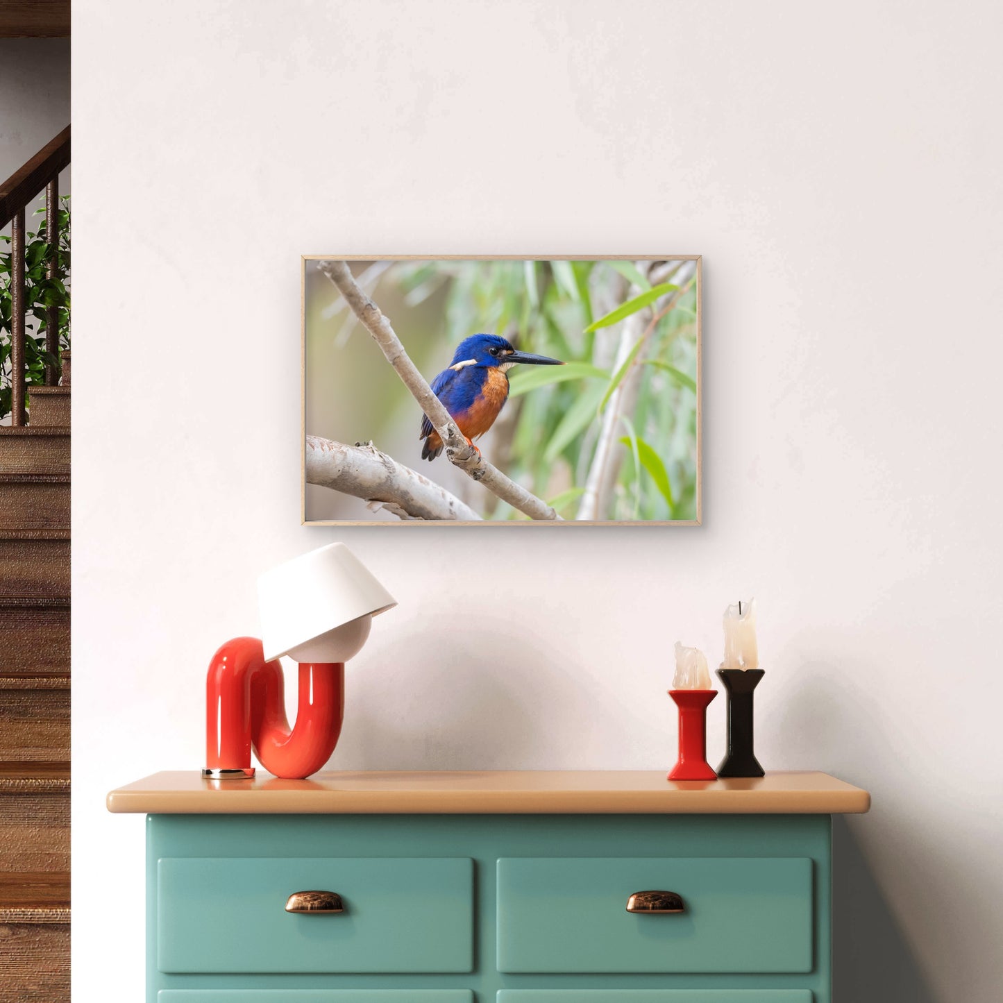 Azure Kingfisher Billabong Wall Art Decor 100% Australian Made