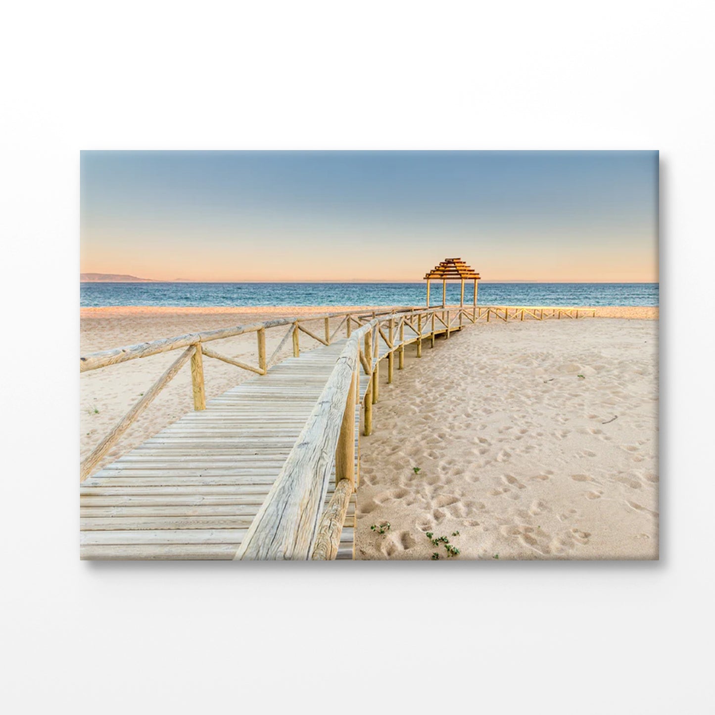Bella Home Trafalgar Coast Boardwalk to Sea Print Canvas Ready to hang