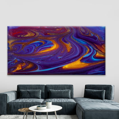 Beautiful Psychedelic AbstractioWall Art Canvas Office Home Room Framed 120x60cm